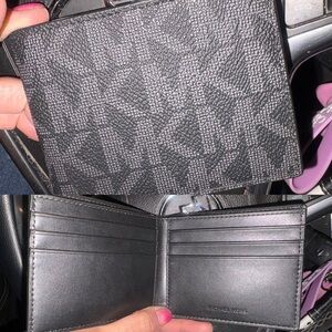 Michael Kors Textured Black Card Holder